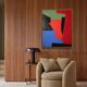 Contemporary minimalist geometric abstract