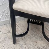 Chaise design en bois noir