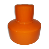 LARGE VINTAGE SUSPENSION LAMP IN ORANGE OPALINE