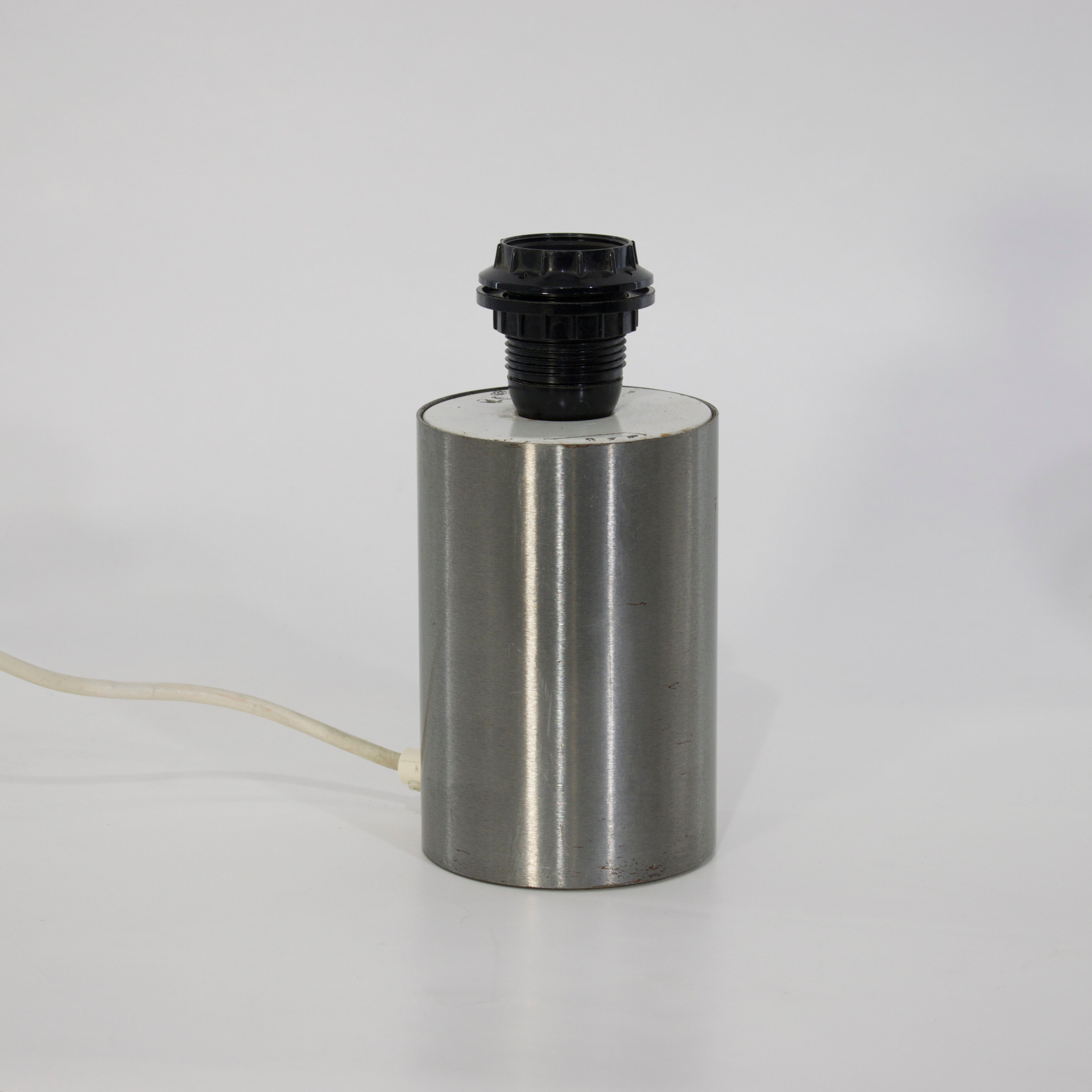 Metal cylindrical lamp, Reggiani,1970, Italy, small model