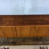 Sideboard - walnut - 50/60 - Scandinavian style - spindle feet