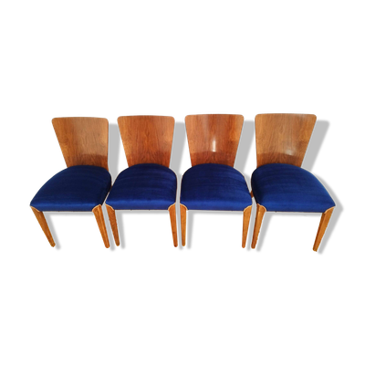 4 chaises H-214 attr. à Jindřich Halabala pour Up Zavody, 1950
