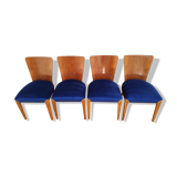 H-214 Chairs attributed by Jindřich Halabala for Up Zavody, 1950s, Set of 4