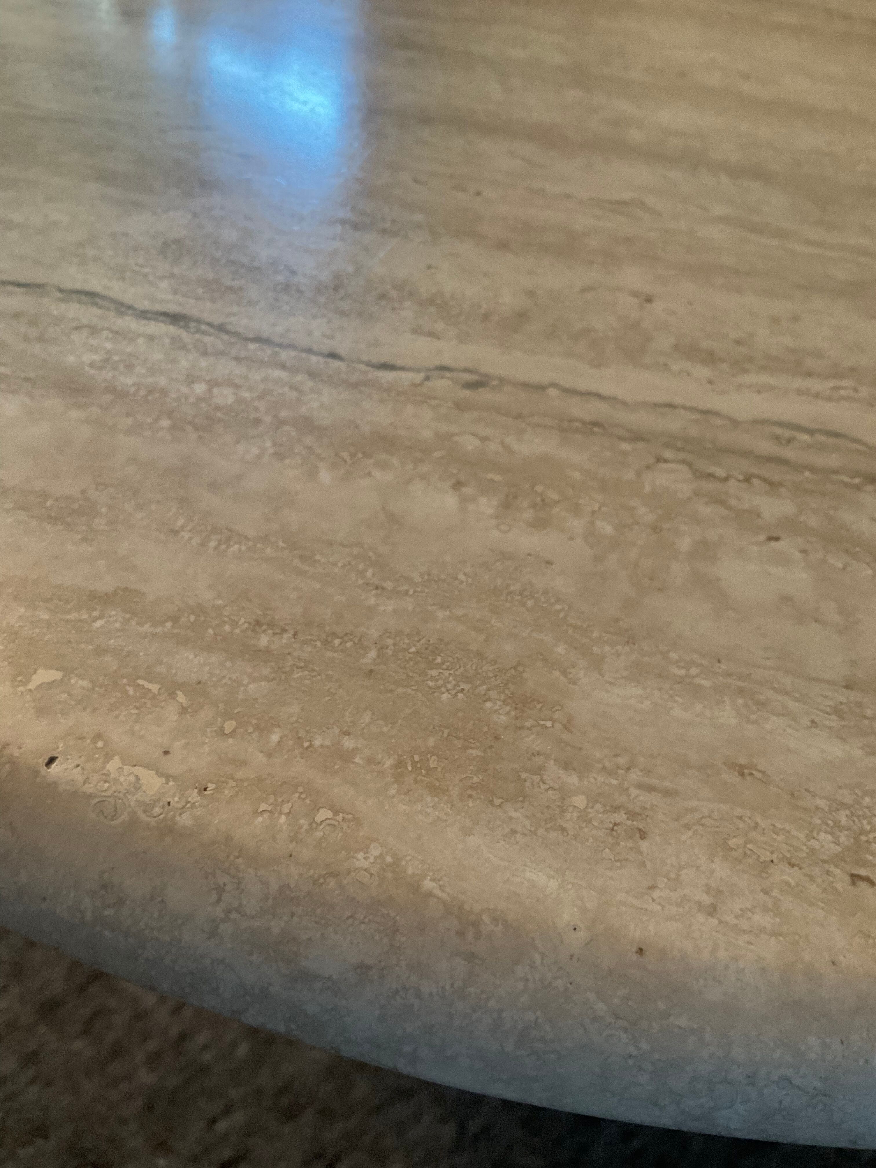 Travertine coffee table from the 70s