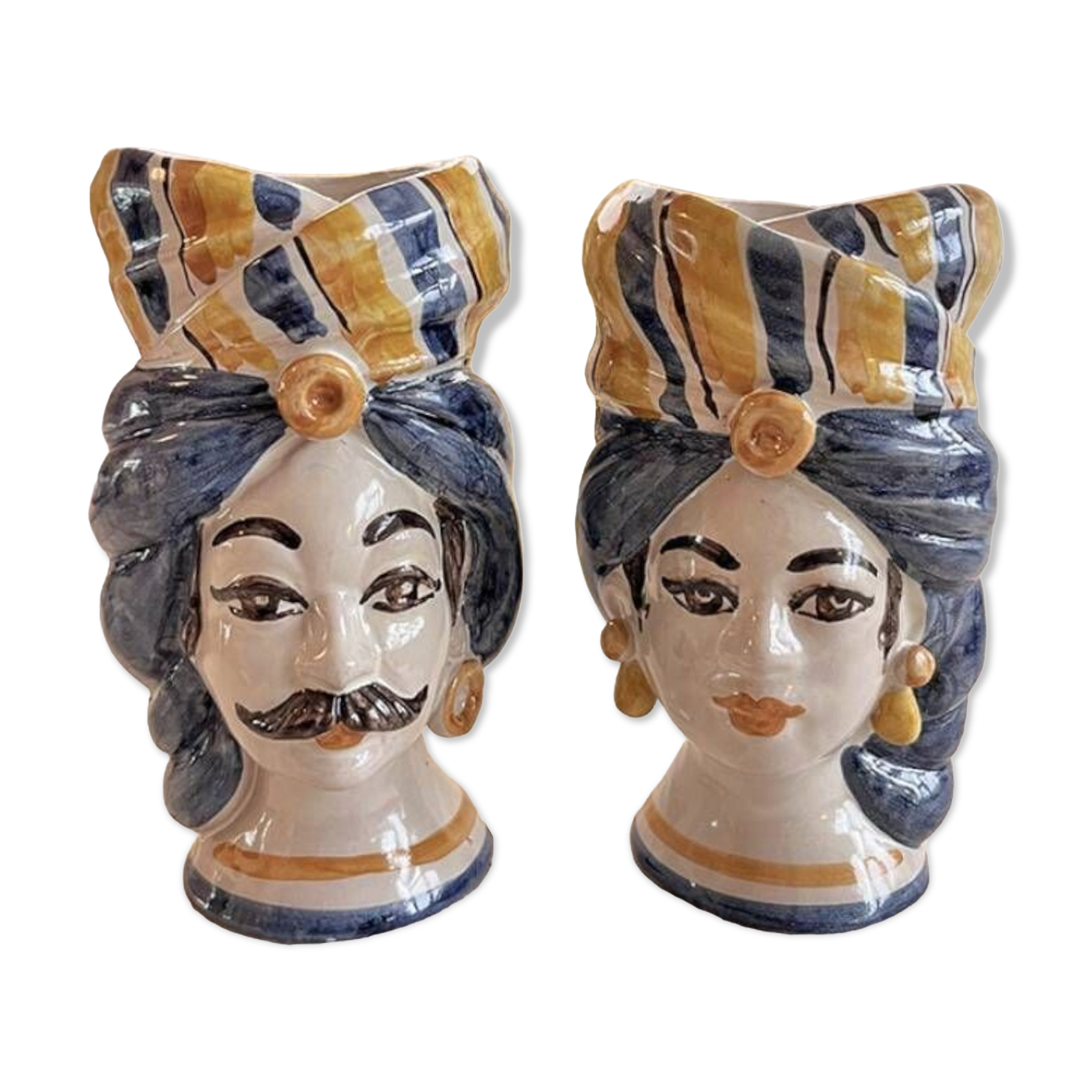 Sicilian vase - blue