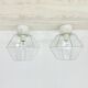 Pair of Limburg Glashütte ceiling lamp flush mount , 1970s