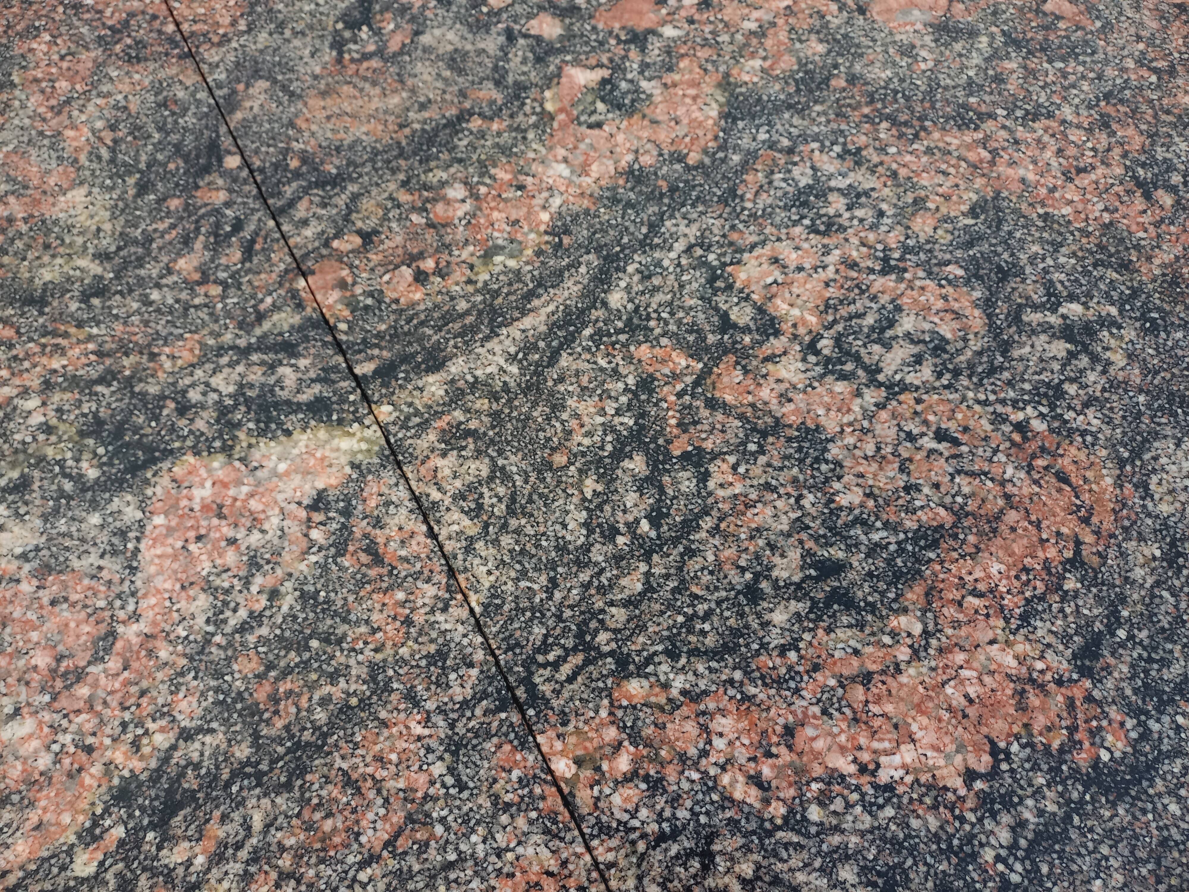 Vintage granite, chrome metal and black melamine coffee table with bar