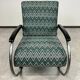 Fauteuil en acier tubulaire par Tubax