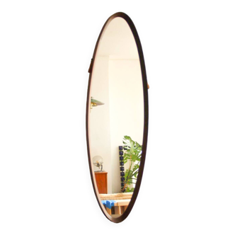 Miroir italien vintage en teck