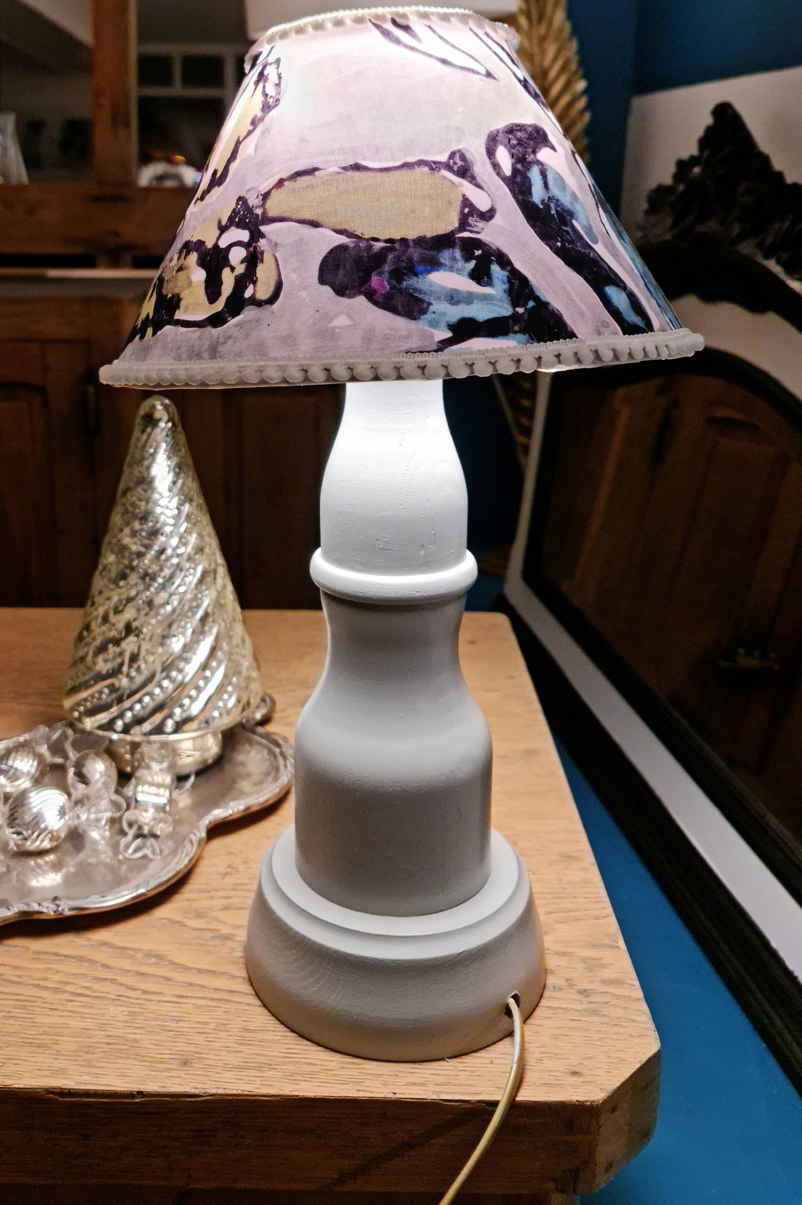 Lamp foot drinks cabinetmaker abbat day fabrics creator