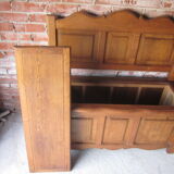 Chest bench in solid chene