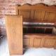 Chest bench in solid chene