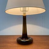 Vintage Danish table lamp model Fleur in glass by Michael Bang for Holmegaard, 1970s.