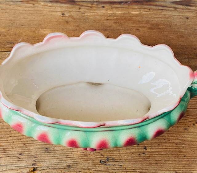 Antique jardinière in slipware