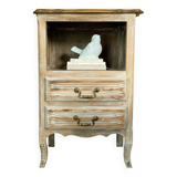 Old solid wood sideboard, restyled and chalk-washed