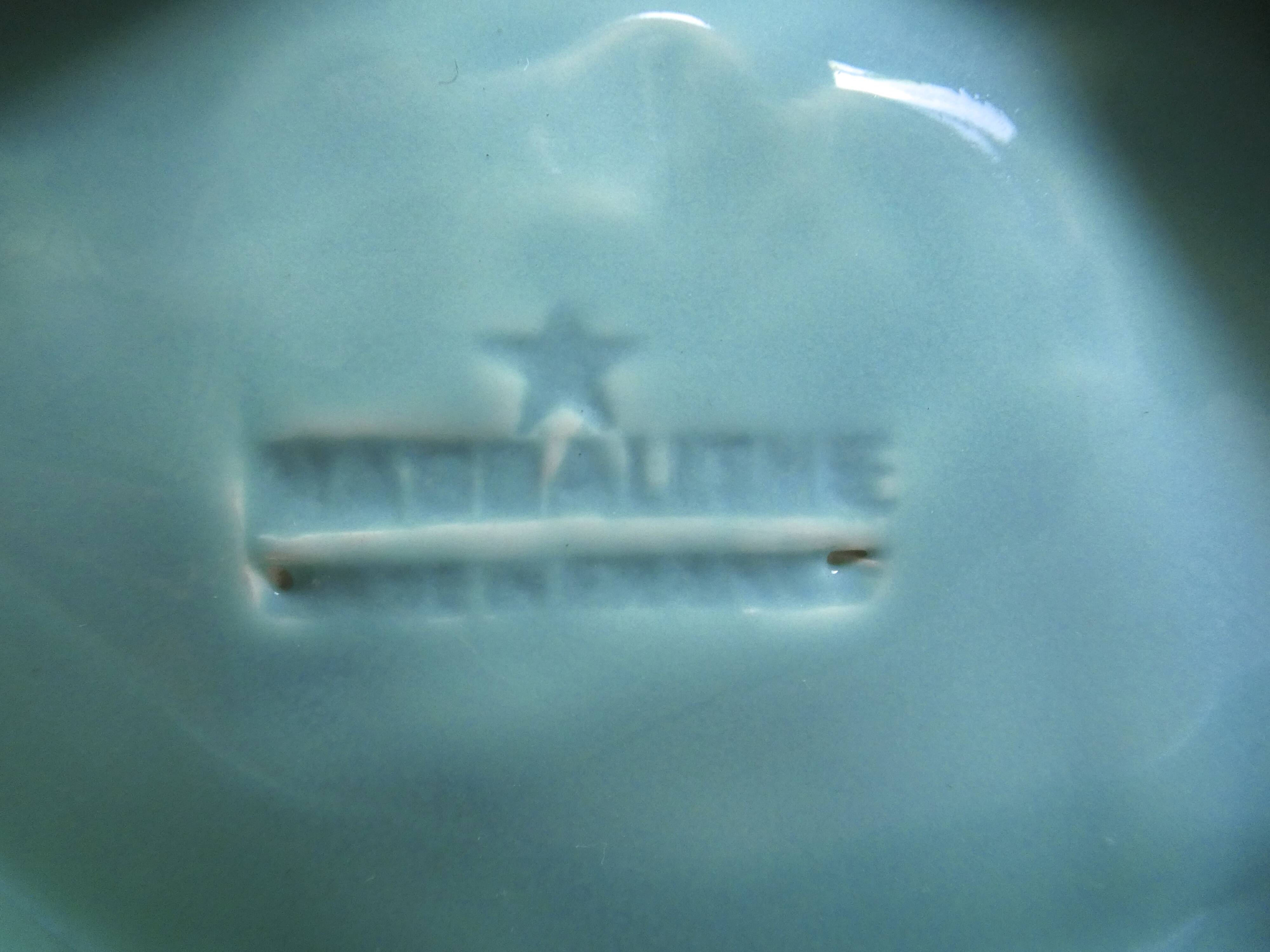 Plateau with its ceramic cups, 50s