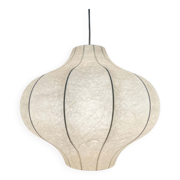 Modern mid-century Cocoon pendant lamp by Friedel Wauer for Goldkant Leuchten, 1960s.