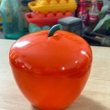 Vintage orange apple ice bucket
