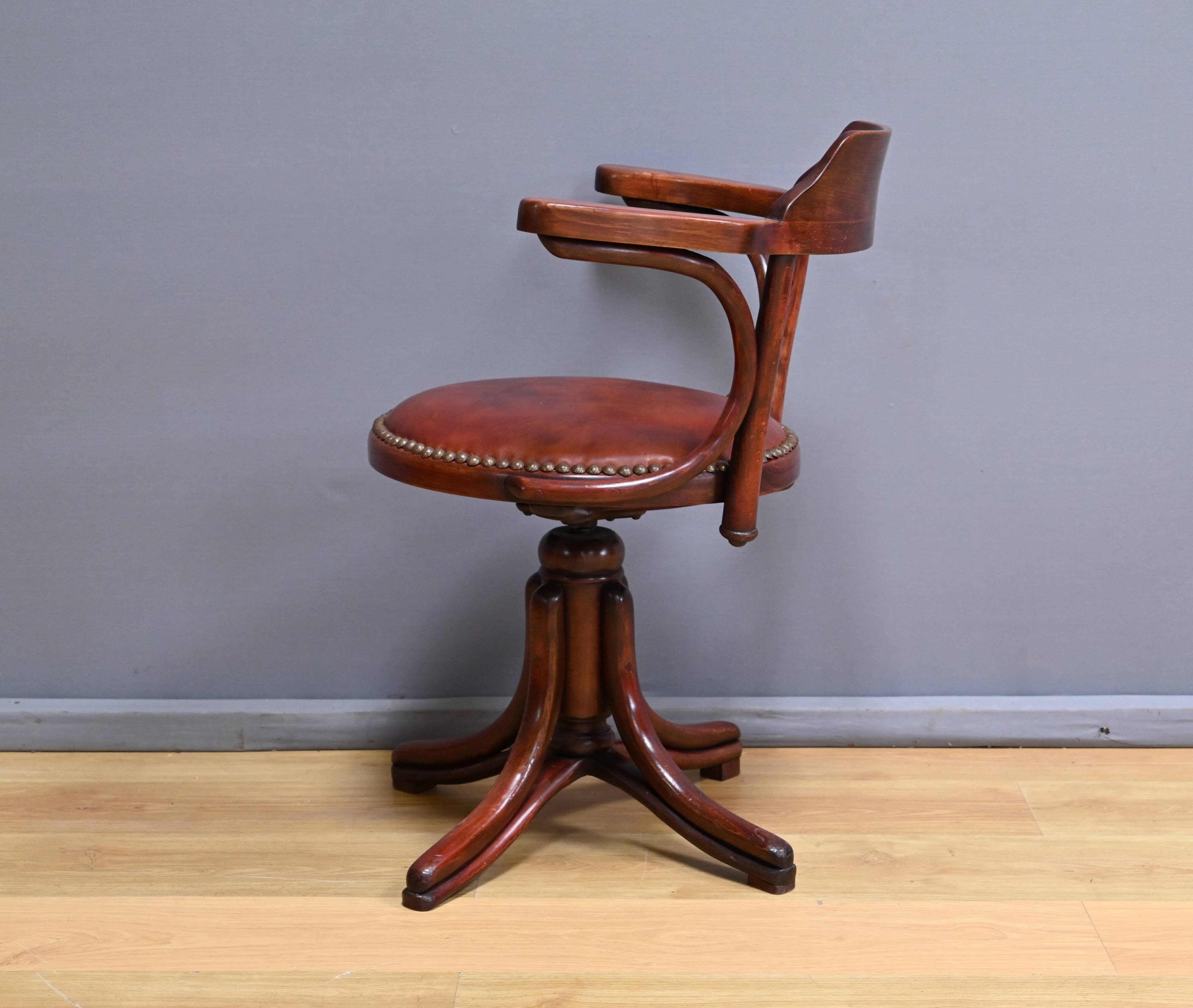 Stained Beech Office Chair  – 1930