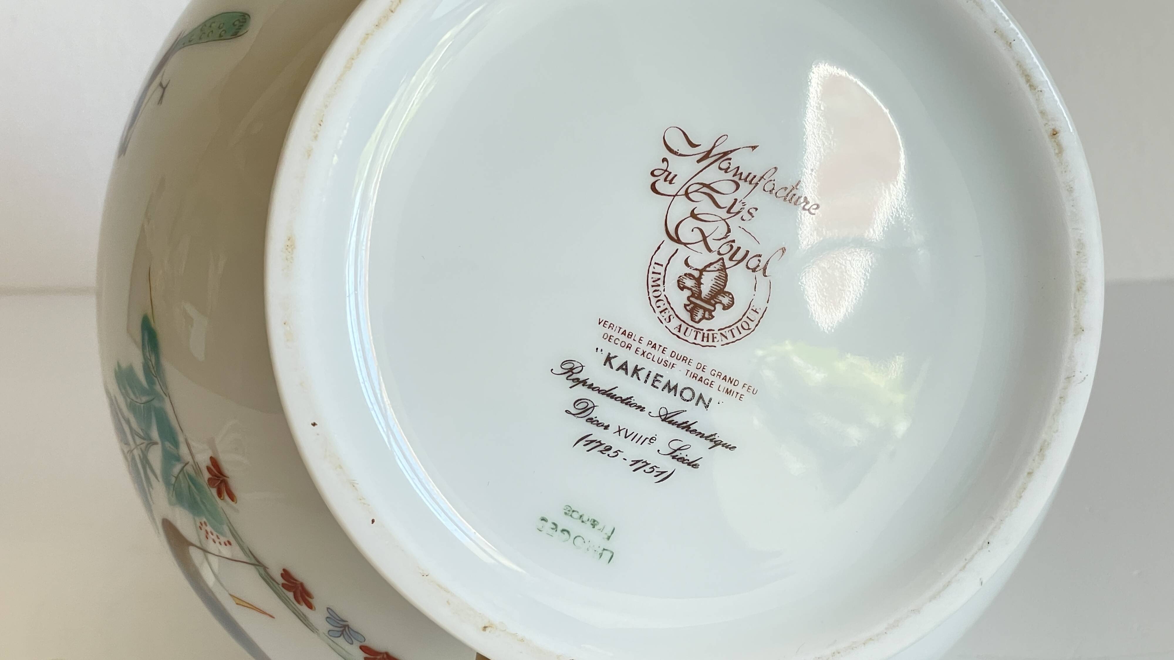 Limoges porcelain lamp France