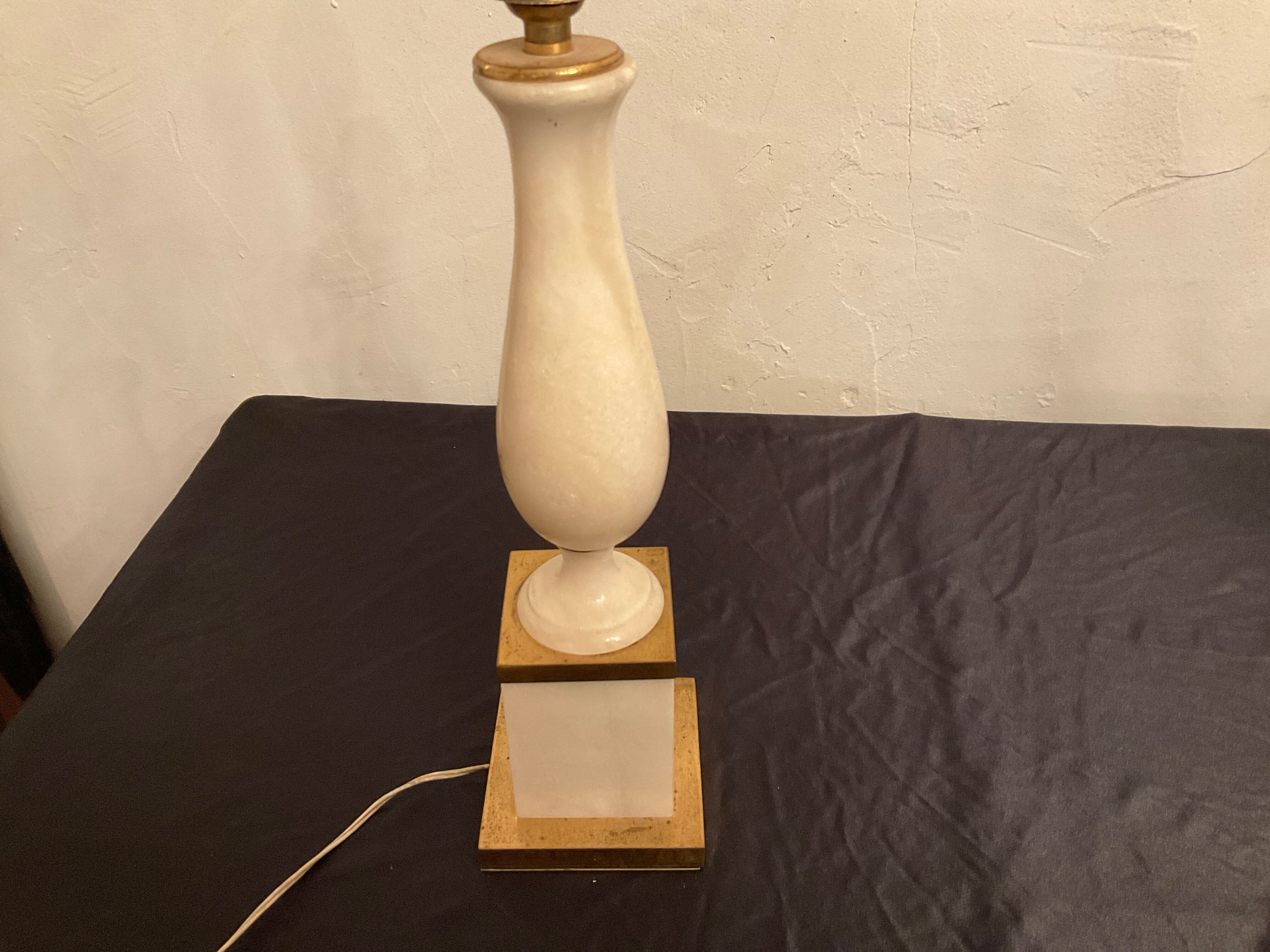 Lamp ambassador marble column space age 60-70