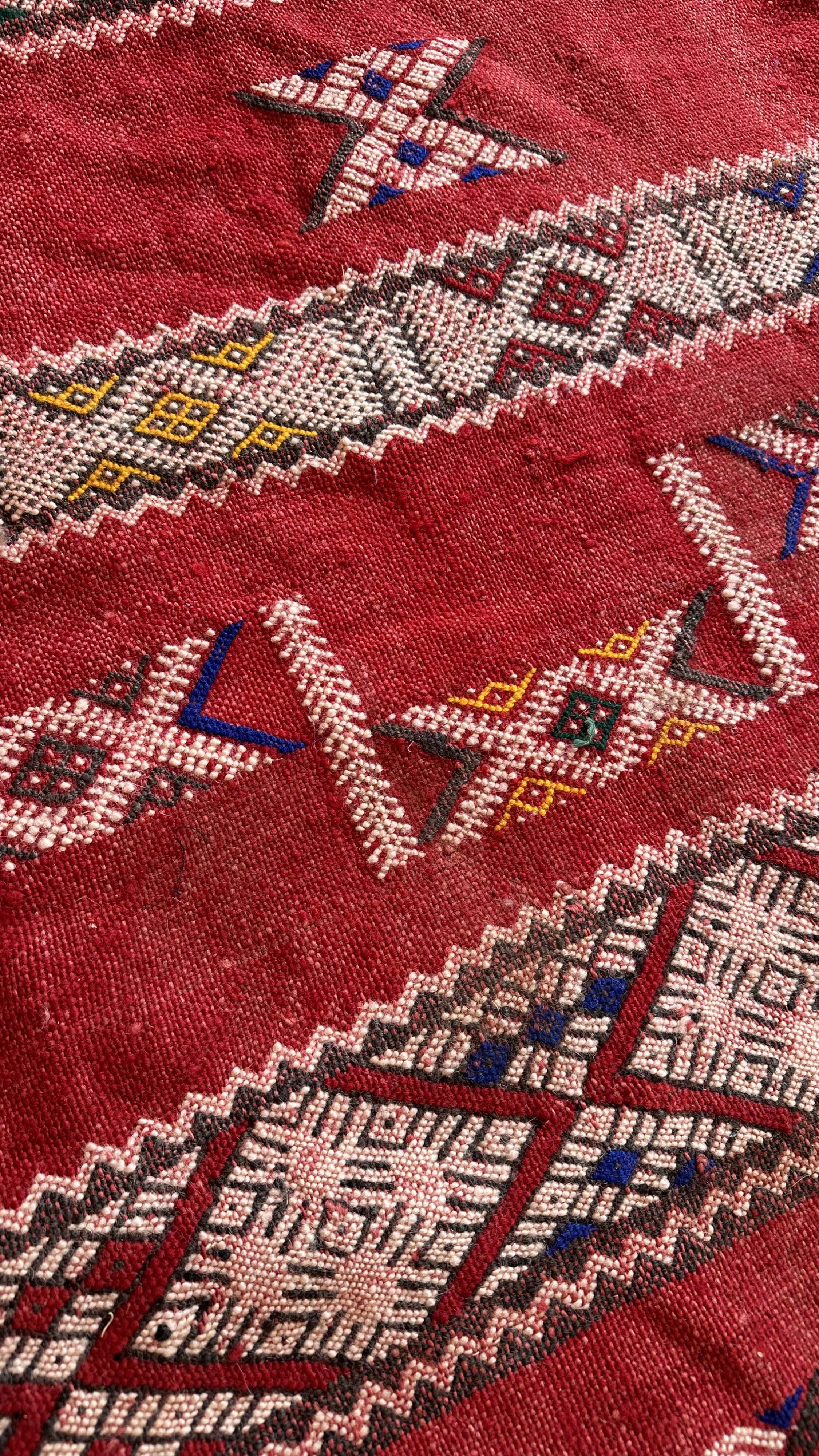 Moroccan kilim zayan rug