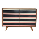 Commode U 453 Rose 8 drawers Jiri Jiroutek for Interior Prague 1962