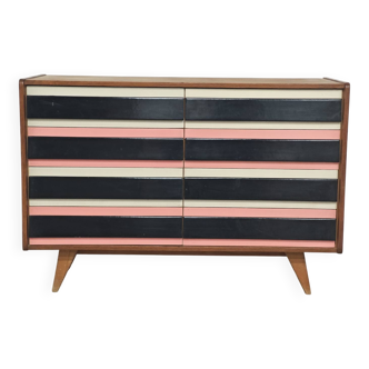 Commode U 453 Rose 8 drawers Jiri Jiroutek for Interior Prague 1962