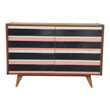 Commode U 453 Rose  8 tiroirs Jiri Jiroutek pour Intérier Praha 1962