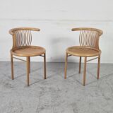 Pair of Herbert Ohl chairs for Lubke, 1980s