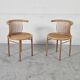 Pair of Herbert Ohl chairs for Lubke, 1980s