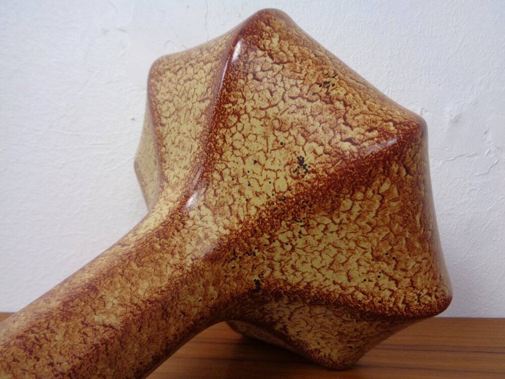 Italian ceramic vase by Roberto Rigon for Bertoncello, 1960s.