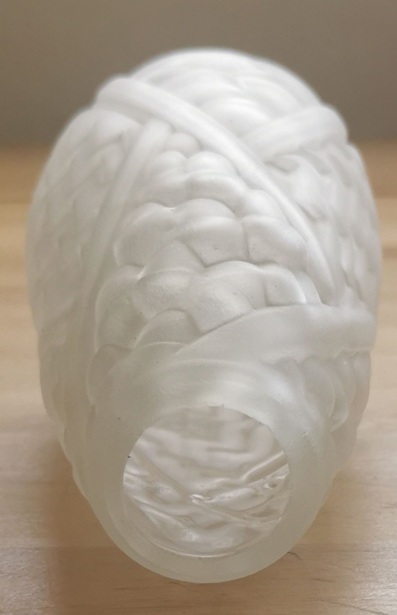 Vase art deco pressed glass