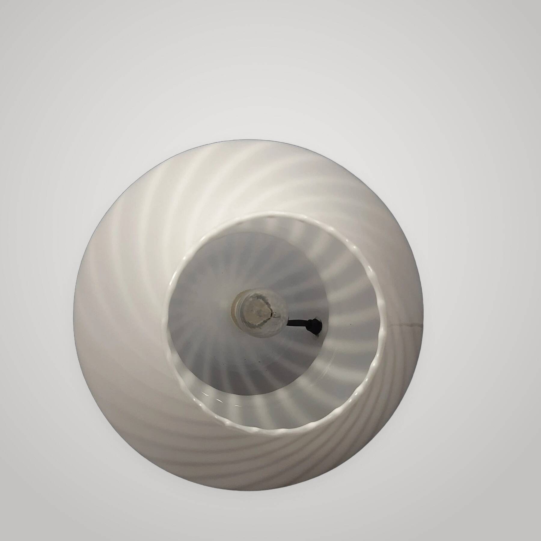 Lampe De Table Design Champignon En Verre De Murano Spirale Vintage Années