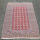Persian oriental rug in burgundy red wool 160x90cm