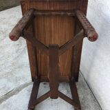 Very beautiful solid wood coffee table with pretty sculpture