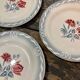 Lot 3 plates Digoin Sarreguemines model Juliette