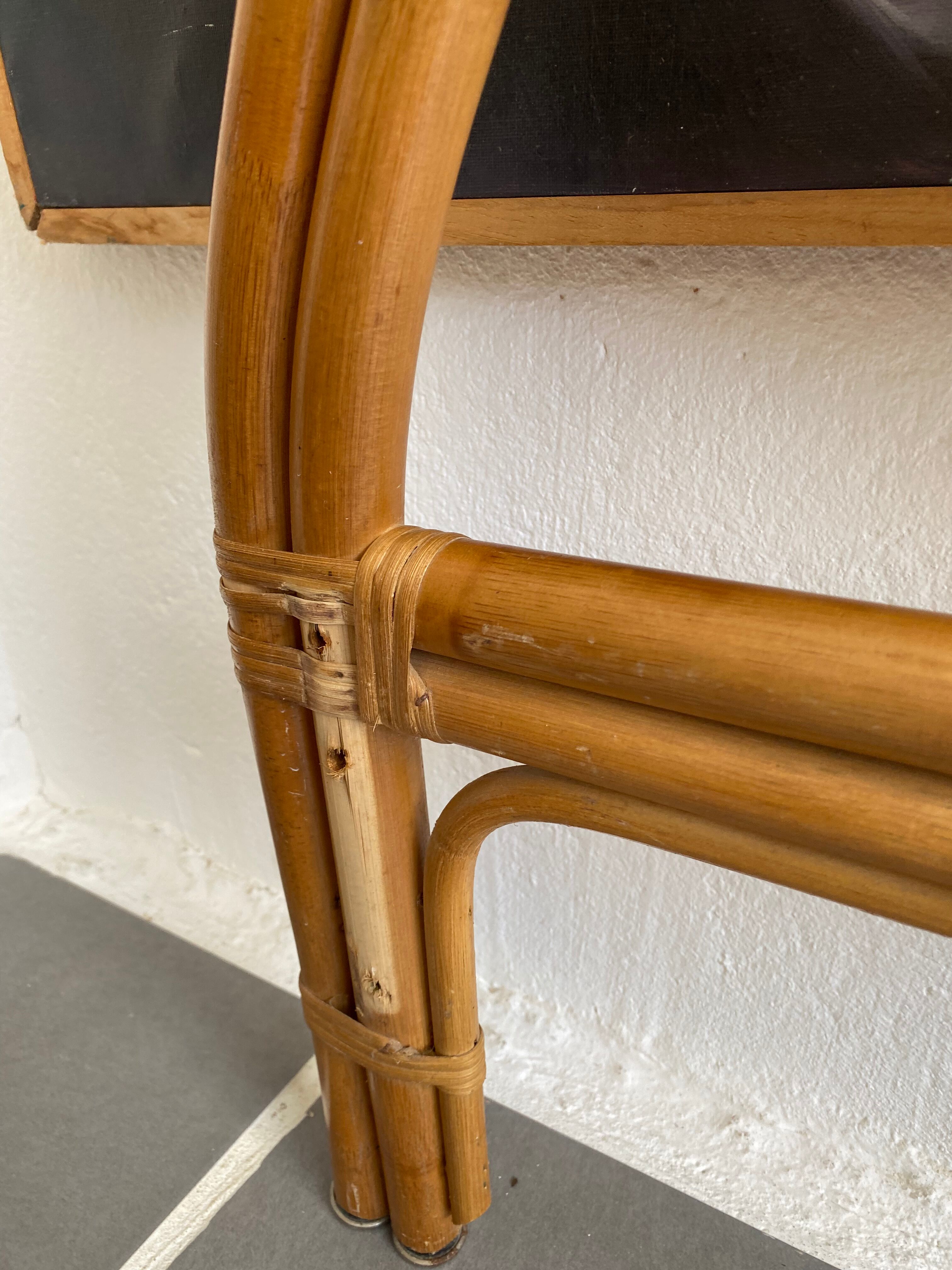 Vintage rattan headboard and peacock cannage