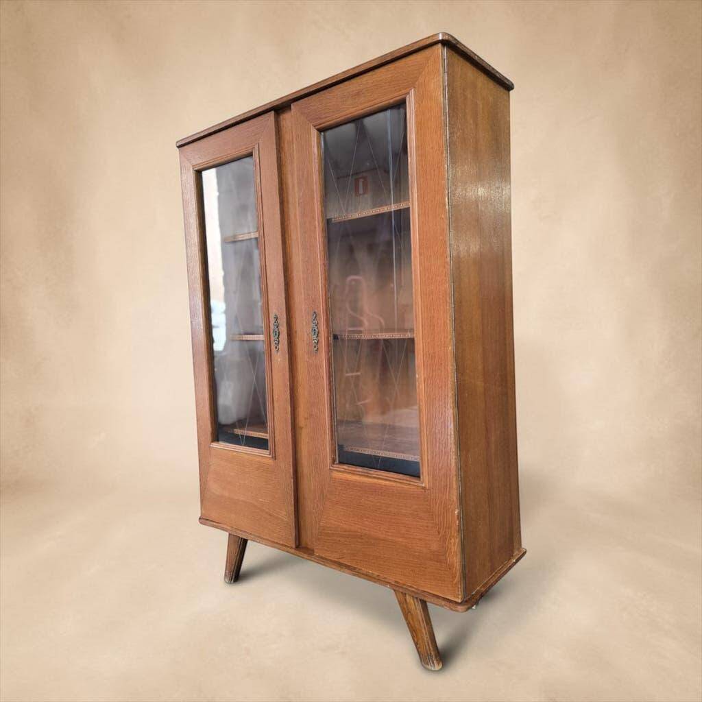 Vintage wooden display cabinet/shelf/wardrobe