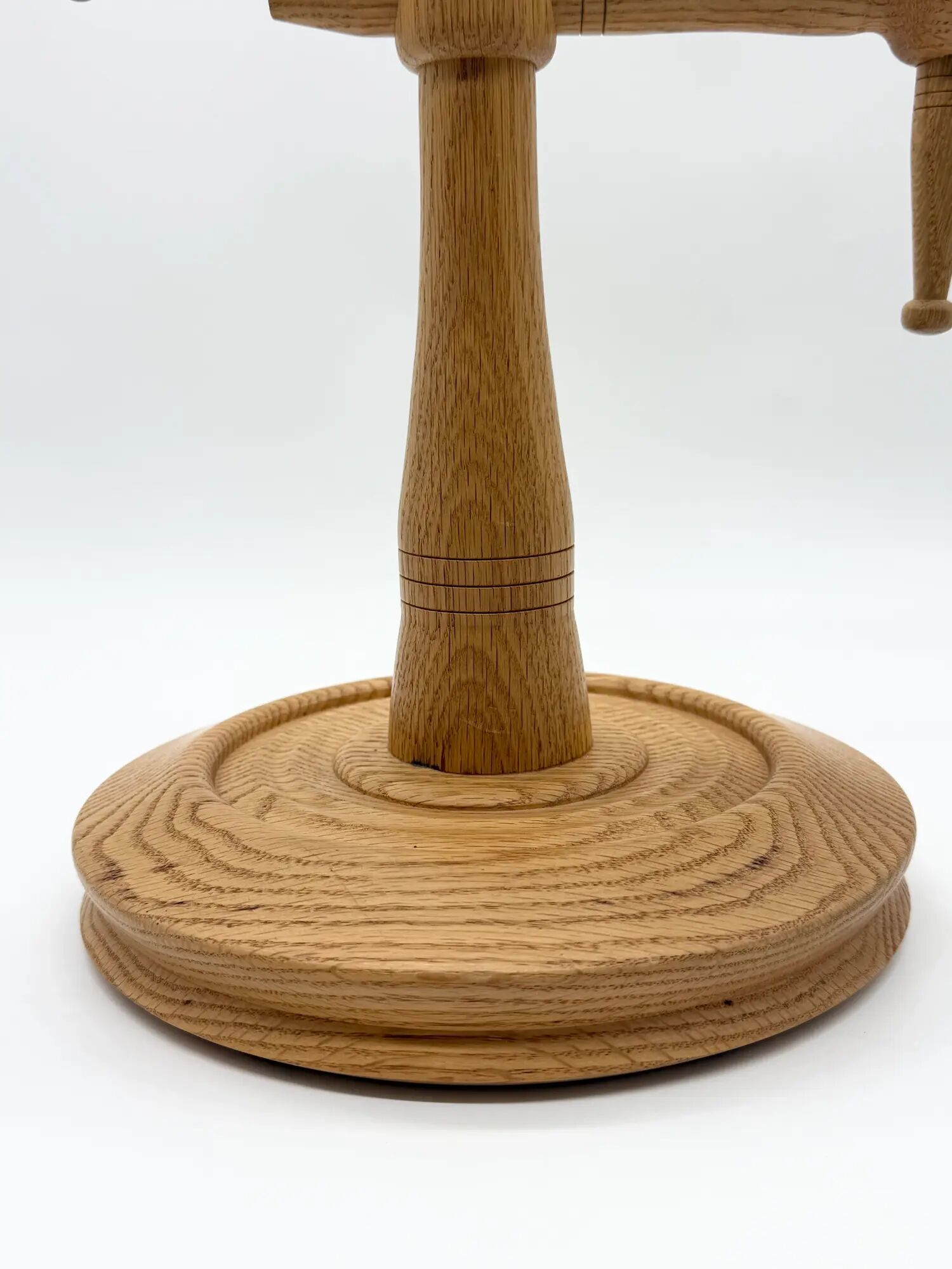 Bougeoir scandinave en chêne massif, années 1970