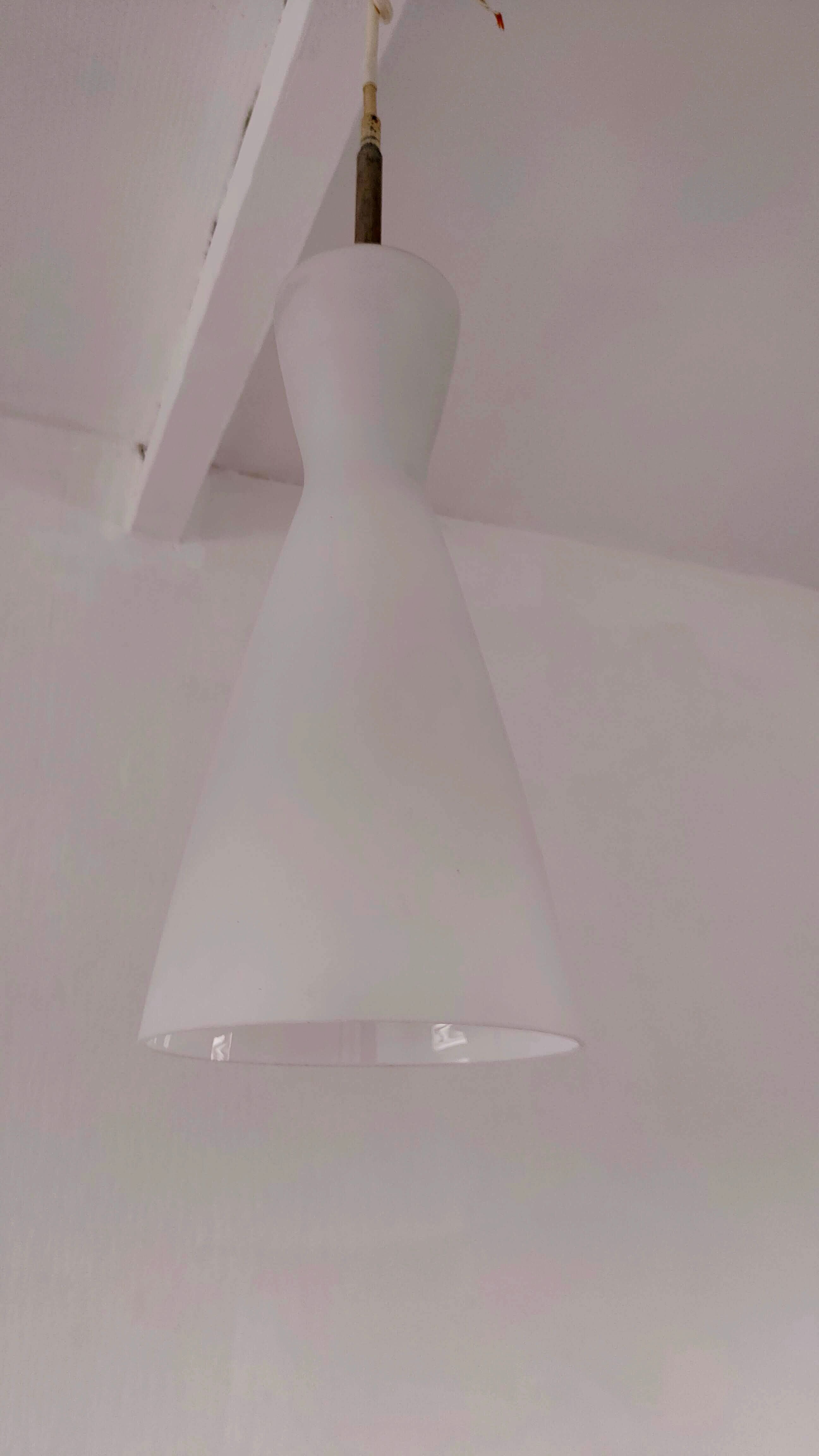 Suspension in opaline design 70s