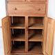 Armoire en verre en bois clair, années 1940