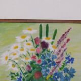 Original Swedish Oil on Canvas – “Bright Bouquet” by K. Evert Larsson