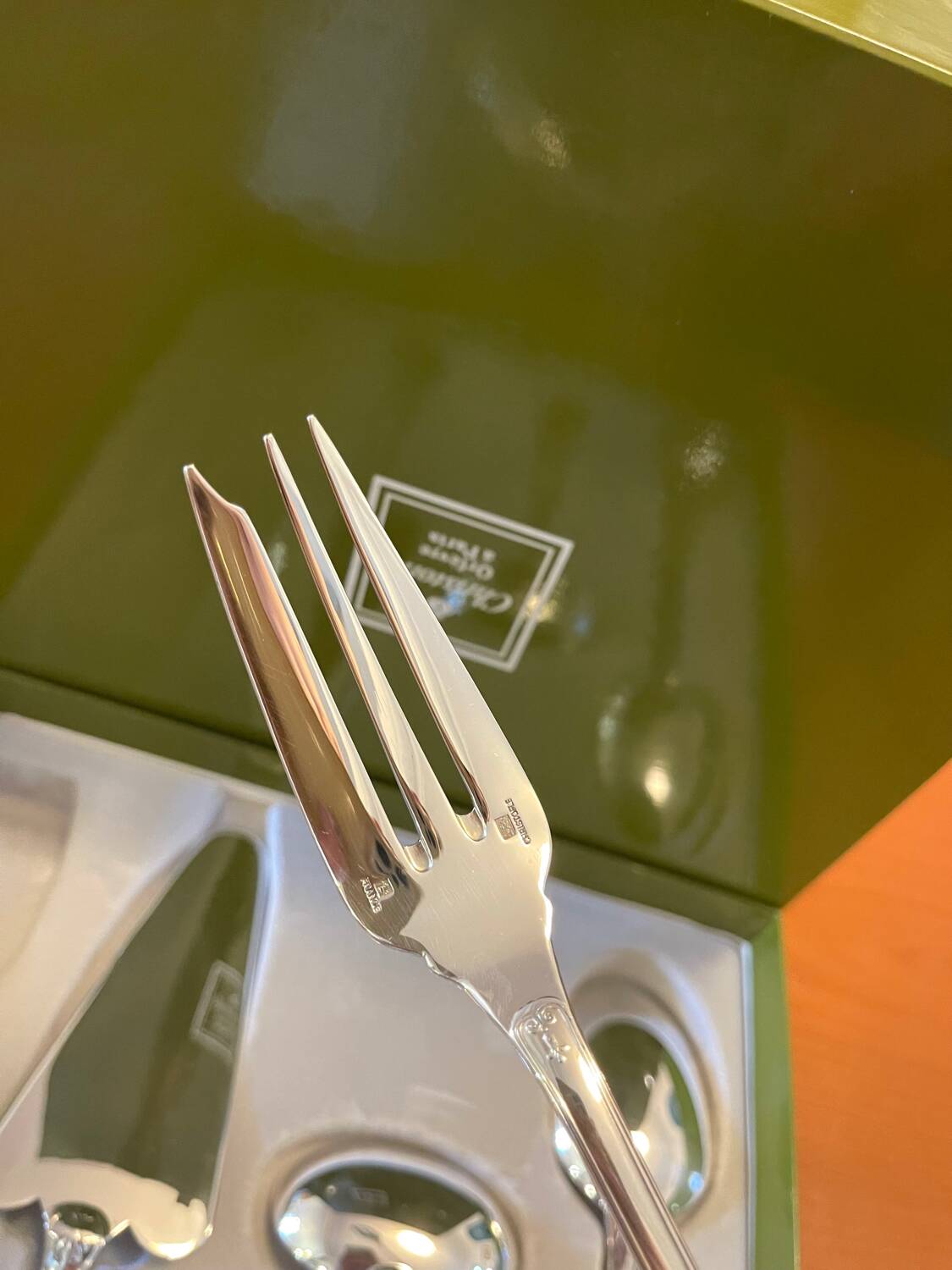 Christofle Malmaison serving cutlery, pie server, sauce