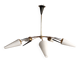 Large vintage Arlus chandelier - 5 arms - 1950s design