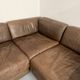Modular corner sofa DS-76 in brown leather, designed by De Sede, 1980s.