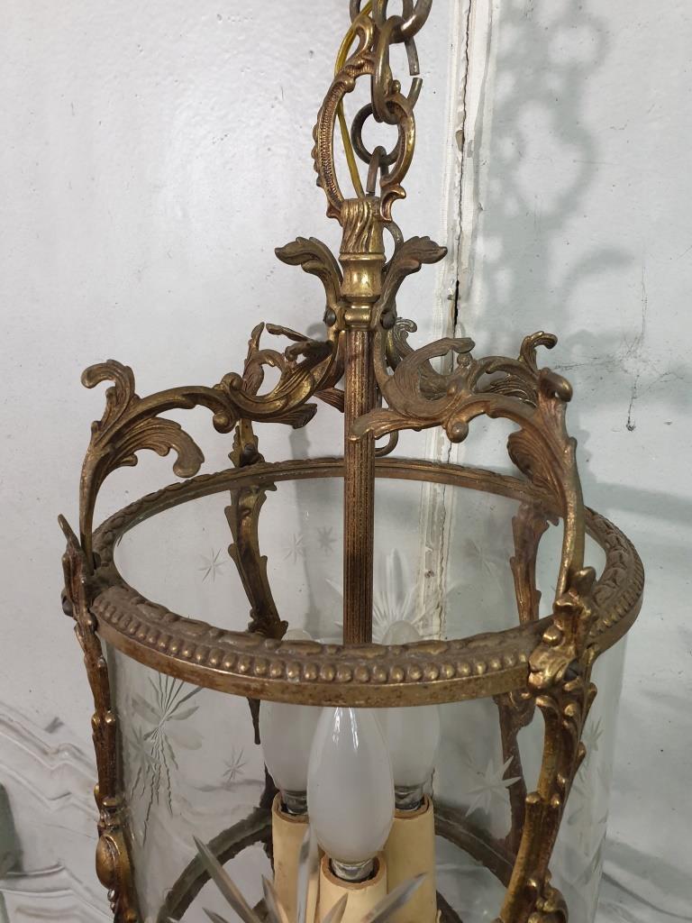 Ancient bronze chandelier