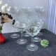 Champagne cups in art deco crystal, engraved with acid
