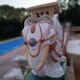 Lot de 2 éléphants en céramique chinois