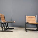 Pair of safari chairs by Casala, 1970s